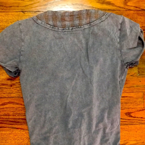 Free People Blue-Grey Mineral Wash Rope Tie Dress XS - Picture 7 of 7